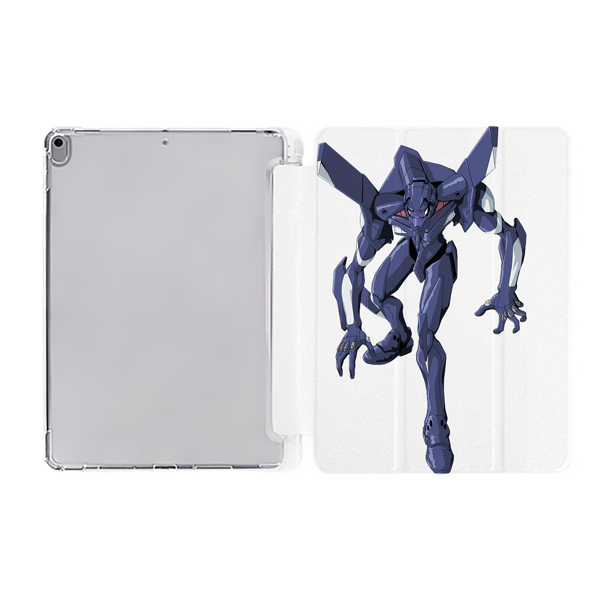 （画像用） EVA 新世紀エヴァンゲリオン IPad ケース ペン収納付き 三つ折りスタンド PUレザー×シリコン 対応機種9.5/10.5/10.9インチ